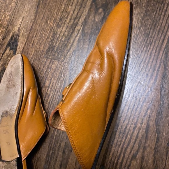 Gucci womens horse bit mule loafer slip on preworn calf skin broken in 38.5 - Picture 4 of 10